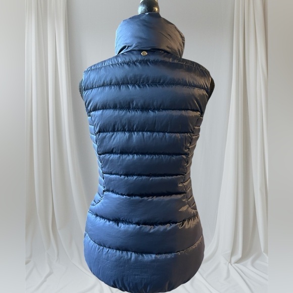 Lilly Pulitzer Navy Allie Packable Midnight Puffer Down Feather Vest Preppy S - Picture 3 of 13